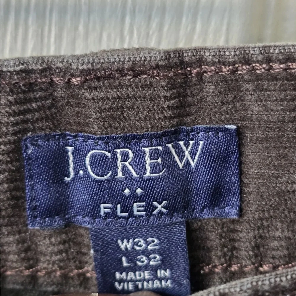 J.Crew Men's Corduroy Pants 32x32 Green Straight Leg Flex Retro